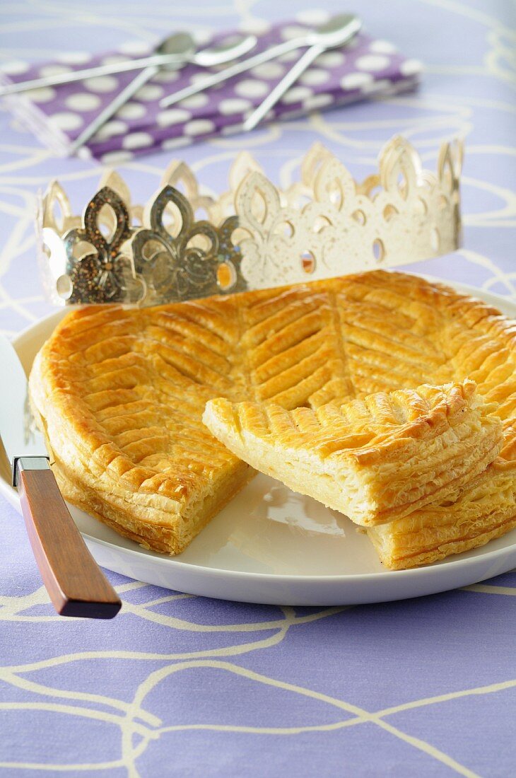 Galette Des Rois Dreik Nigskuchen Bilder Kaufen Stockfood