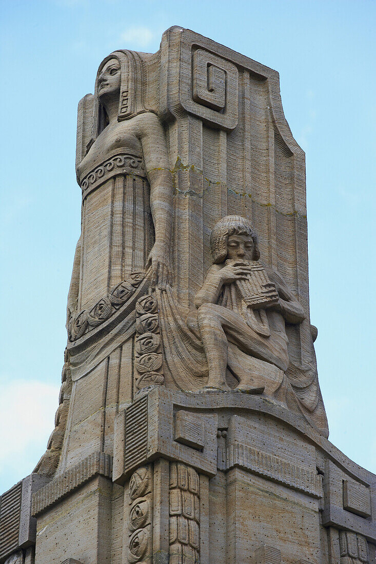 Landau Monument In Front Of The Art License Image 70324858