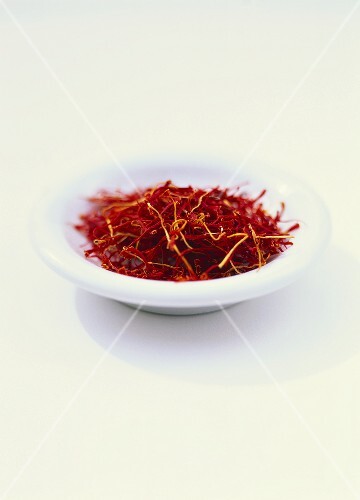 Bowl of saffron threads