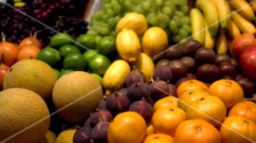 Fresh fruit on a market stall