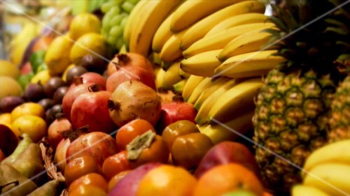 Fresh fruit on a market stall