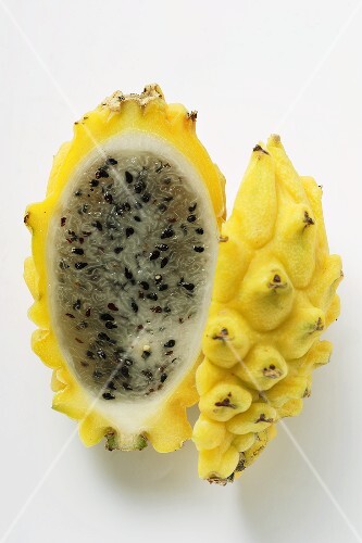 Pitahaya, halved