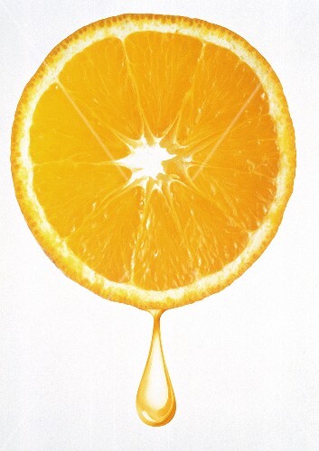 Orange Slice with Drop