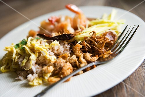 Fried rice with prawns (Thailand)