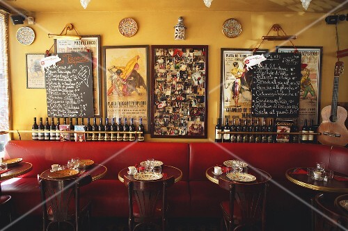 A little table in a tapas bar