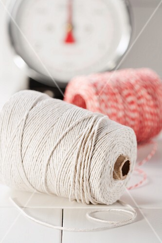 Kitchen twine with scales in background
