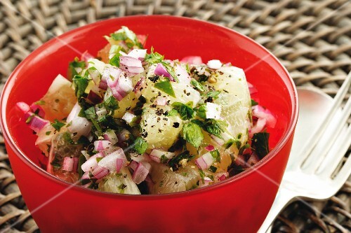 Lemon and onion salad with parsley (Moroccan)