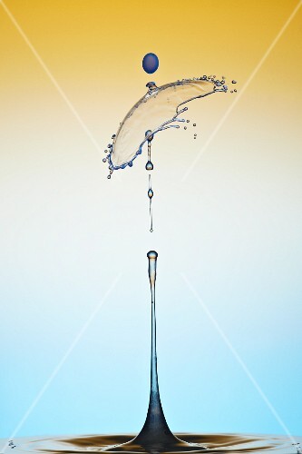 An artistic shot of water drops
