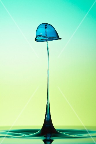 An artistic shot of water drops