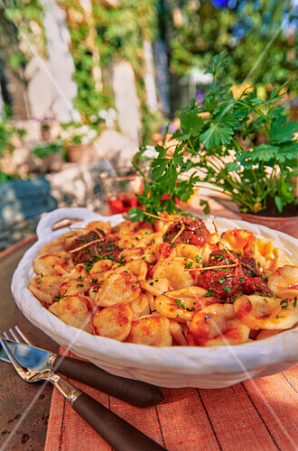 Pork ravioli