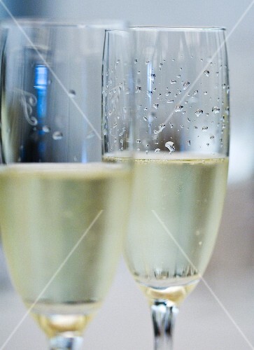Two glasses of Cava