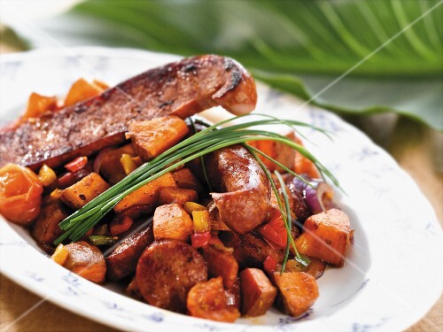 Sweet Potato Hash with Sausage