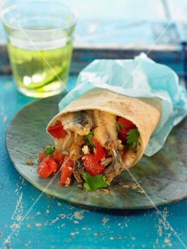 Shawarma with anchovies