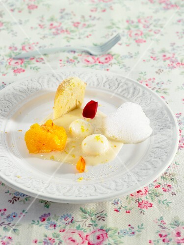 A selection of citrus fruit desserts