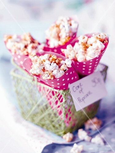 Bag of Popcorn Tipped Over; Bags of Popcorn