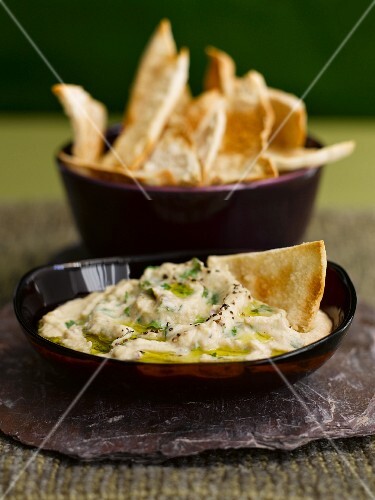 Hummus and flatbread