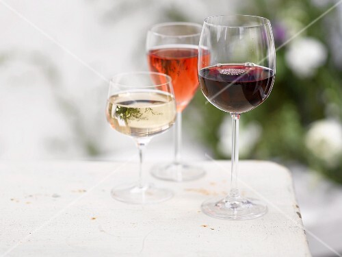 Three glasses of wine