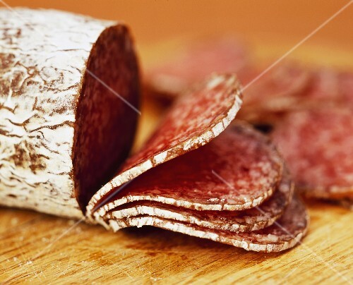 Salami, sliced