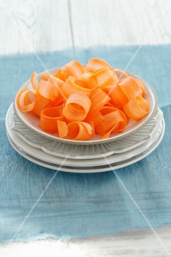 A plate of carrot rolls