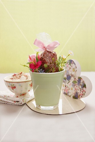 An arrangement of dried rose petals