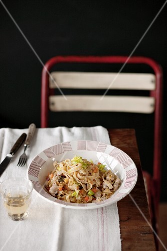 Fettuccine mit Kaninchenragout