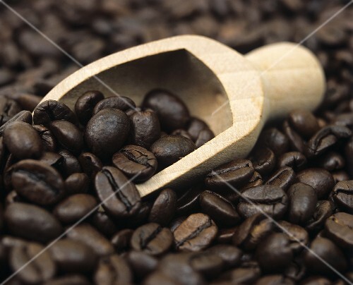 Coffee Beans in a Scoop