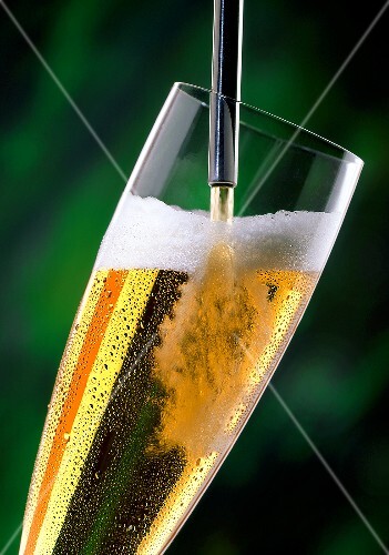 Pouring Pils from a tap