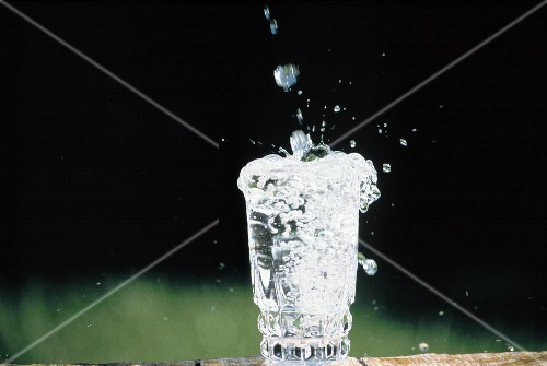 Splashing Glass of Water