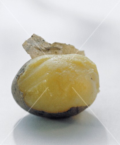 boiled potato half peeled on light background buy boiled potato half peeled on light background buy