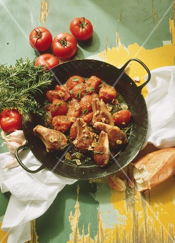 Lamb Chop with Tomatoes