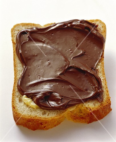 Weissbrot mit Nutella