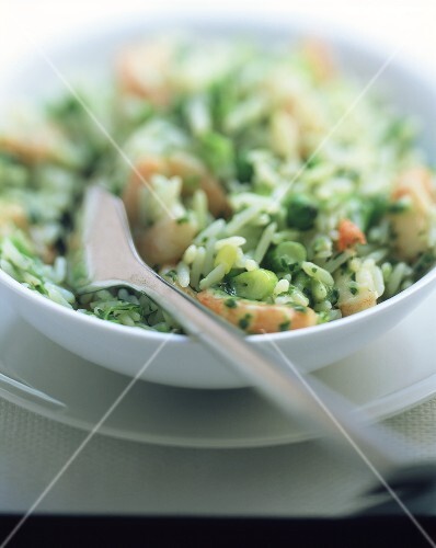 Pilau with shrimps