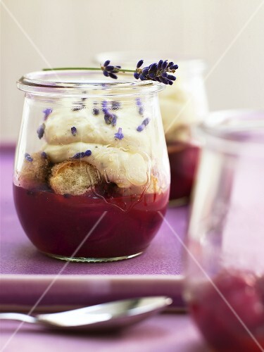 Tiramisu with lavender