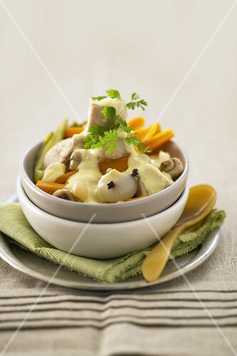 Blanquette de veau (Veal stew with white sauce, France)