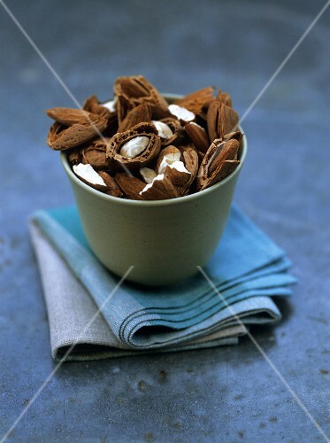 Almonds in a pot