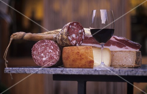 Brunello di Montalcino with pecorino & sausage specialities