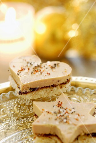 Canapés with foie gras (goose liver pâté)