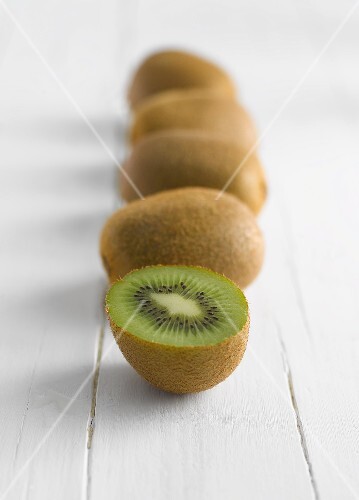 A row of kiwis