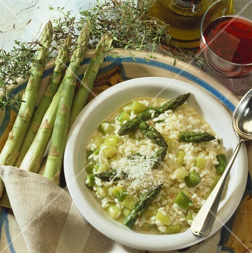 Asparagus risotto