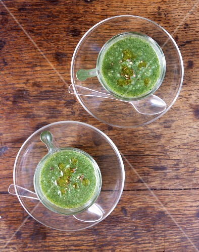 Herb millet soup