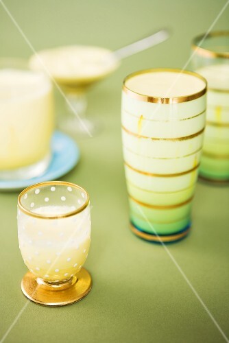 Saffron pistachio parfait