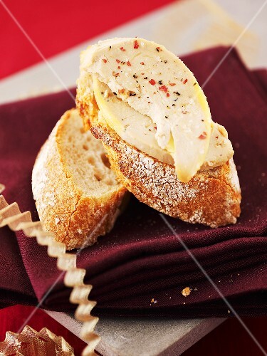 Tartine with goose liver