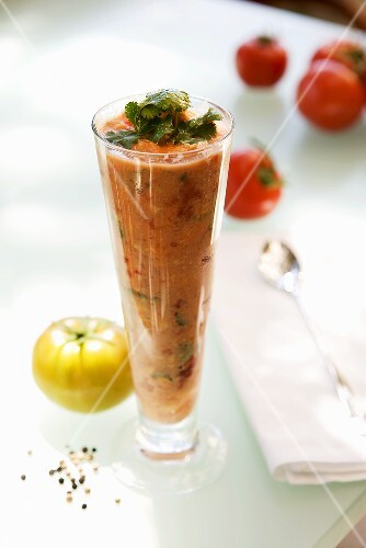 Gazpacho im Glas