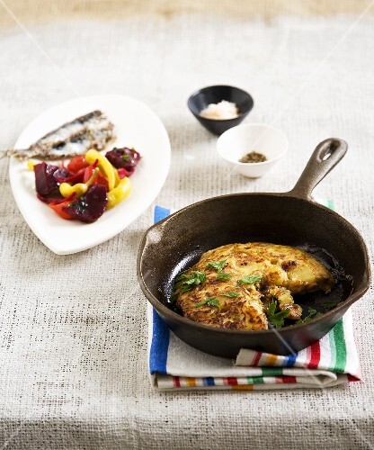 Kartoffeltortilla in Pfanne