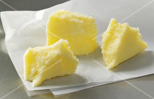 Clarified butter on paper
