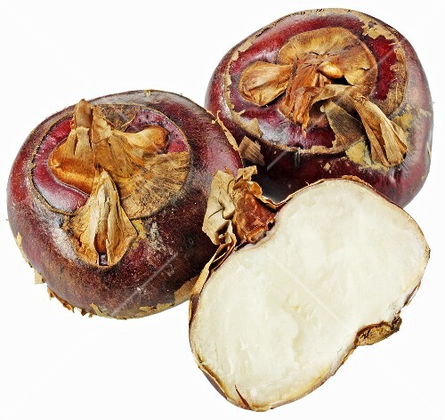 Two whole and one half water chestnut