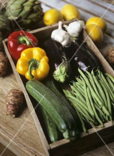 Box of vegetables