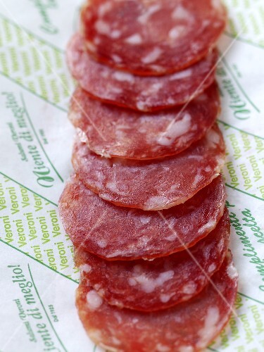 Italian salami, in slices