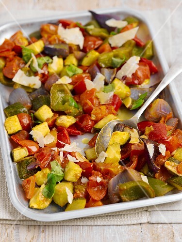 Ratatouille with parmesan