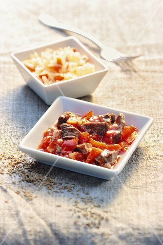 Meat in tomato sauce (Venezuela)
